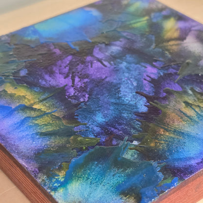 Aurora - Encaustic on Cradled Wood | 5×5" | Original Art