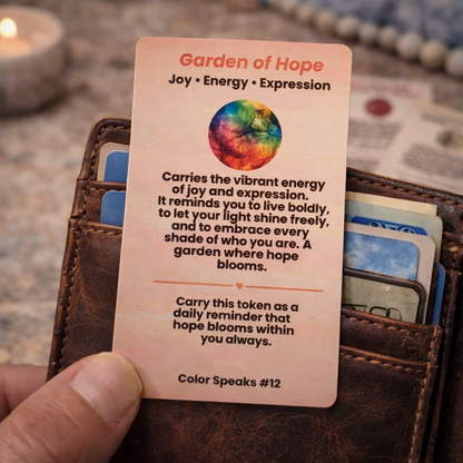 Color Speaks – Pocket Affirmation Aluminum Wallet Cards