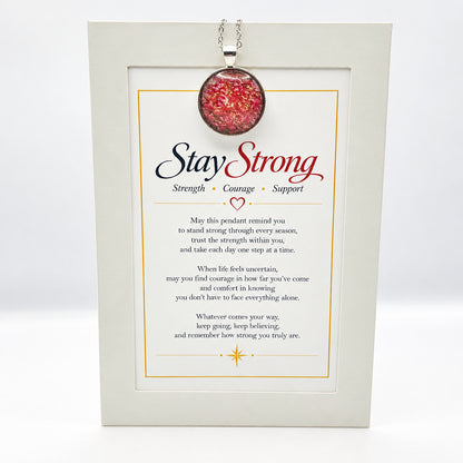 Stay Strong Pendant Gift Set