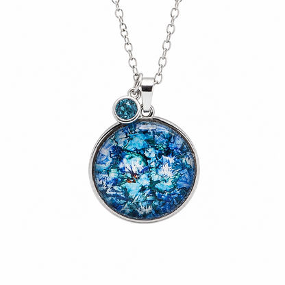 December Birthstone Necklace Gift Set | Turquoise Pendant with Keepsake Card | Handmade Birthday Gift for Her