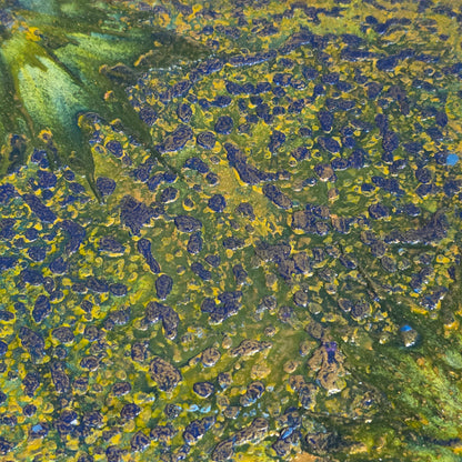 Gaia - Encaustic on Cradled Wood | 5×5" | Original Art