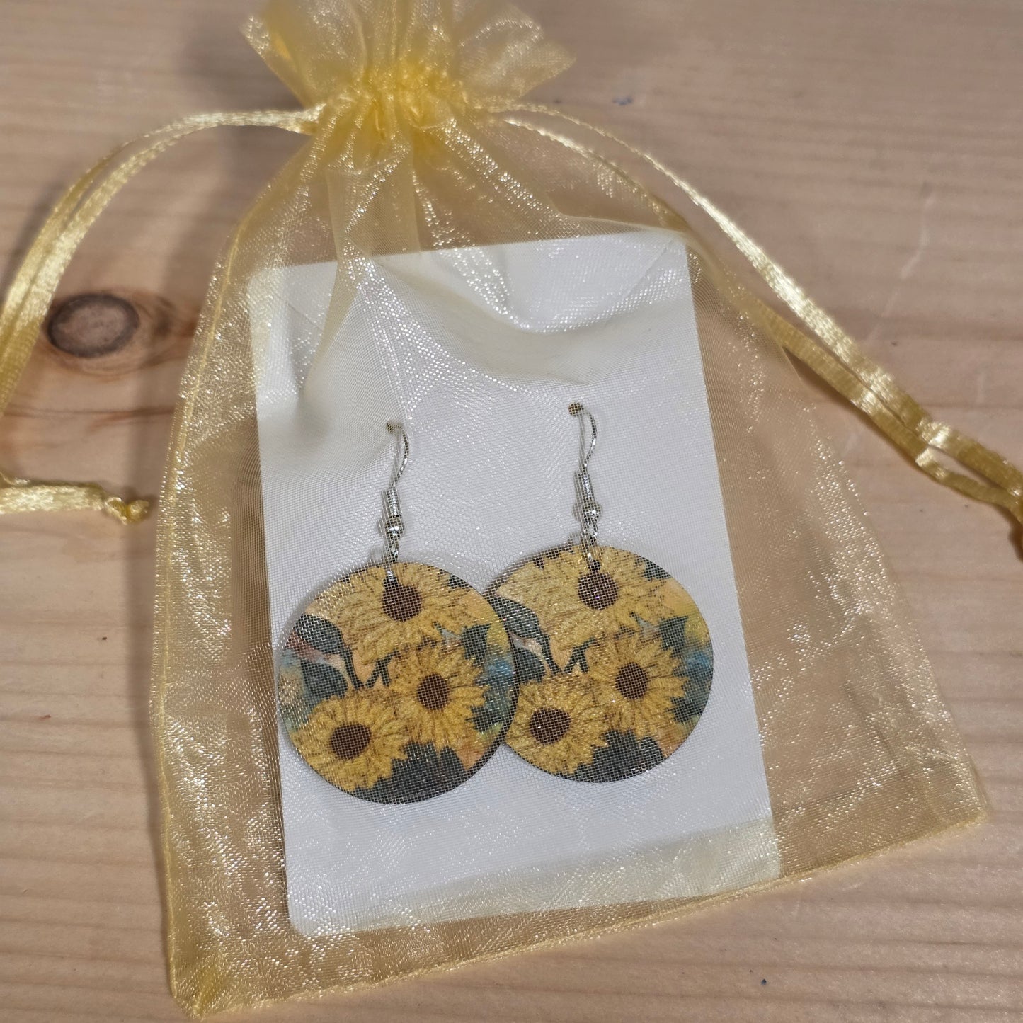 🍂 Autumn Sunset –  Art Crossbody Bag + Free Sunflower Earrings Set