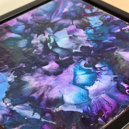 Mystic Violet – 6×6 Encaustic Original