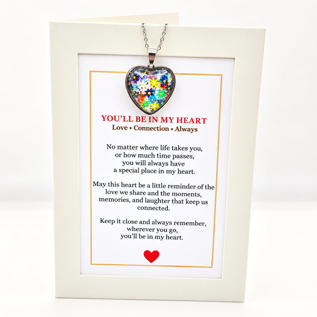 You'll Be In My Heart Art Necklace