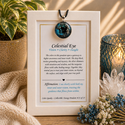 Celestial Eye Pendant Card – Vision • Clarity • Insight