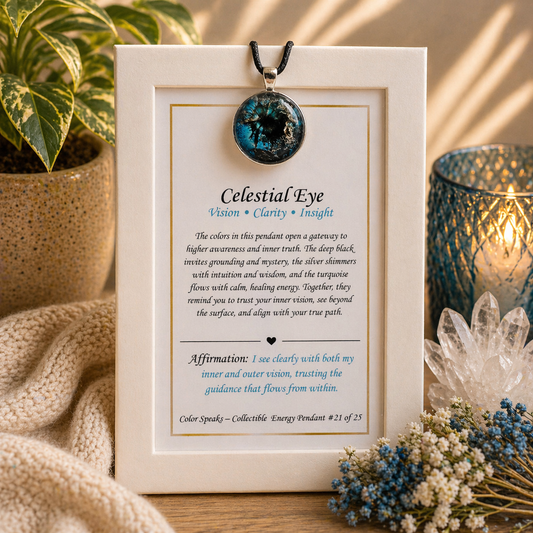 Celestial Eye Pendant Card – Vision • Clarity • Insight