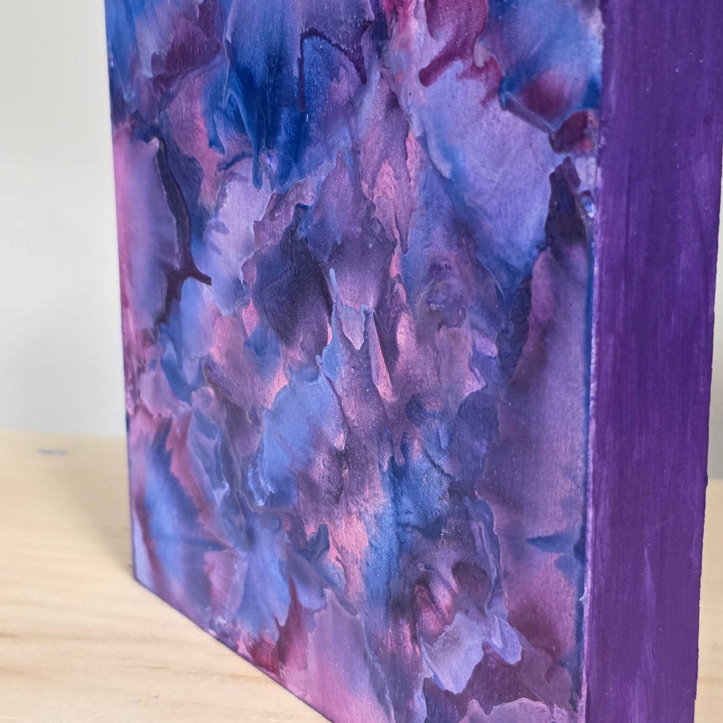 Nebula-Encaustic on Cradled Wood | 5×5" | Original Art