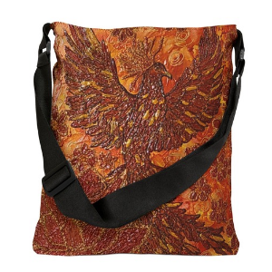 Unbreakable Wings Phoenix - Original Art Crossbody Tote