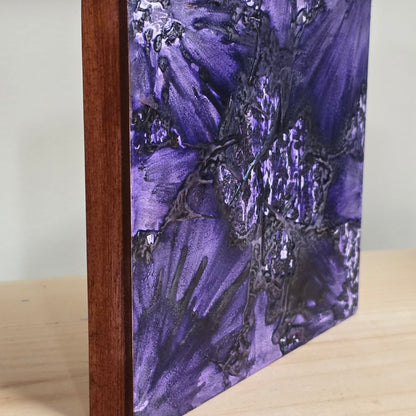 Eclipse- Encaustic on Cradled Wood | 5×5" | Original Art