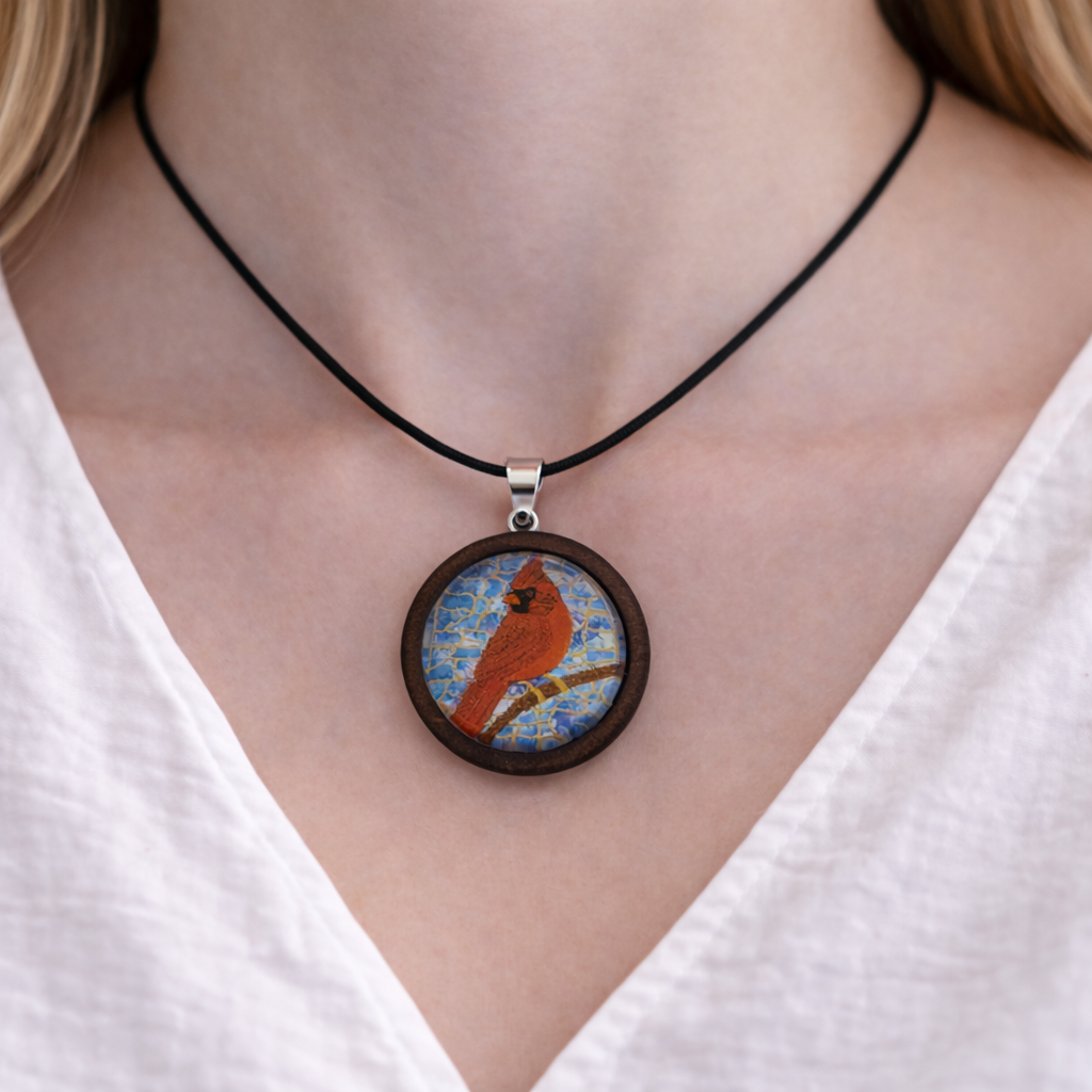 Cardinal Pendant – Comfort, Connection & Remembering