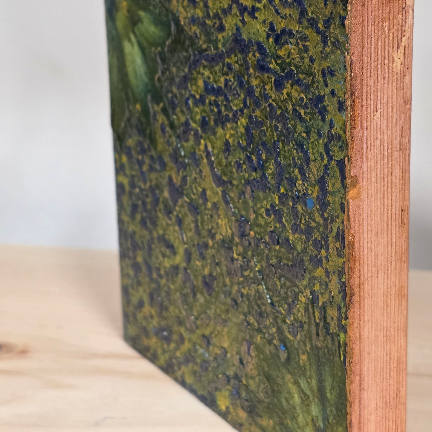 Gaia - Encaustic on Cradled Wood | 5×5" | Original Art