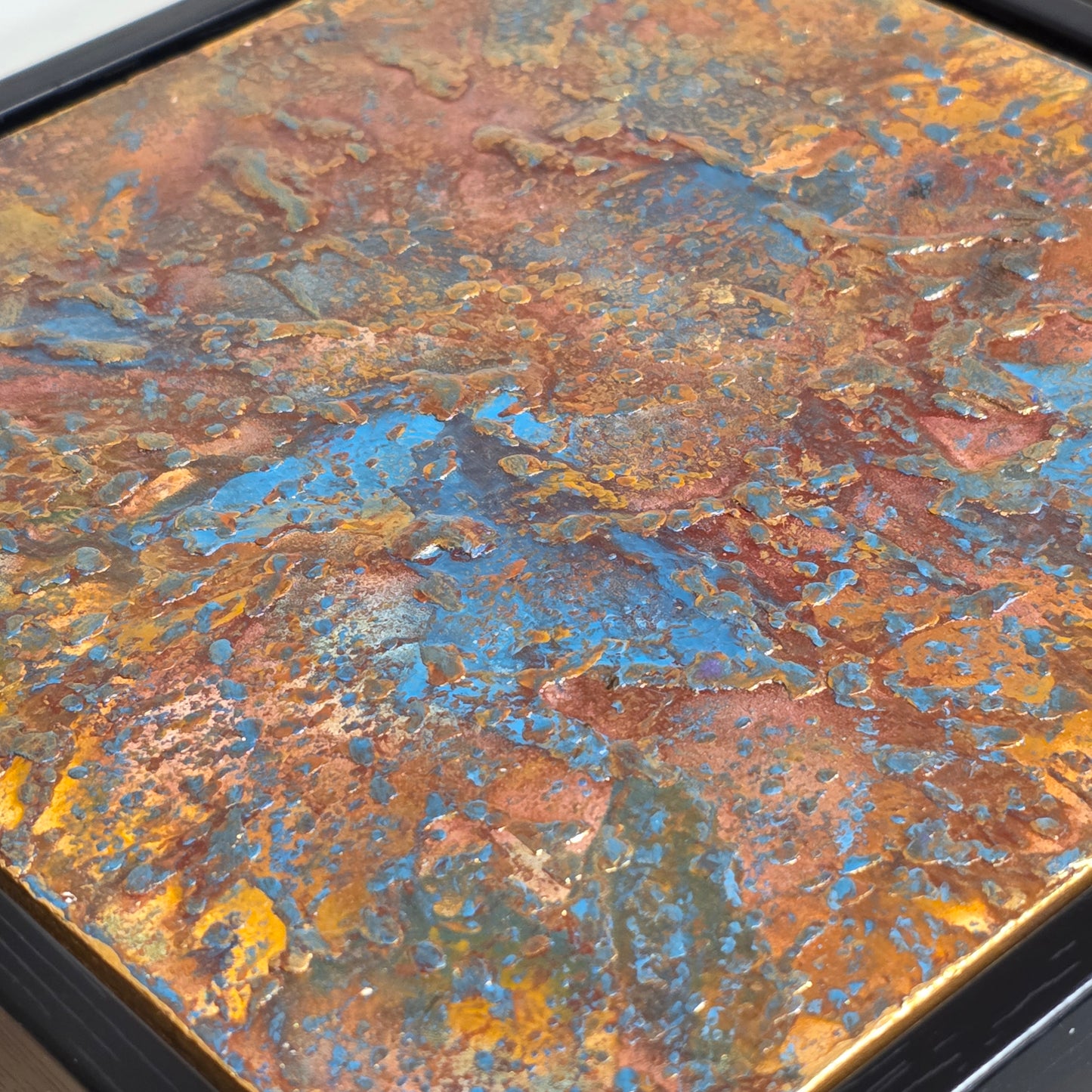 Stardust – 8×8 Encaustic Original