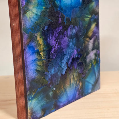 Aurora - Encaustic on Cradled Wood | 5×5" | Original Art