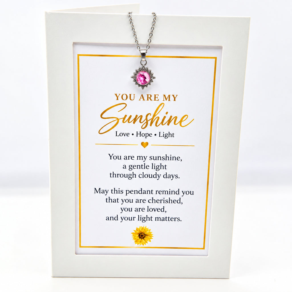 You Are My Sunshine Art Necklace