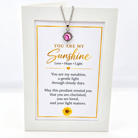 You Are My Sunshine Art Necklace
