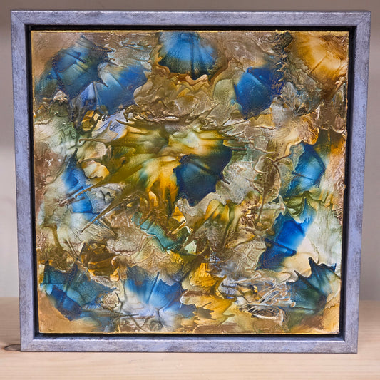 Gate of Clarity – 8×8 Encaustic Original