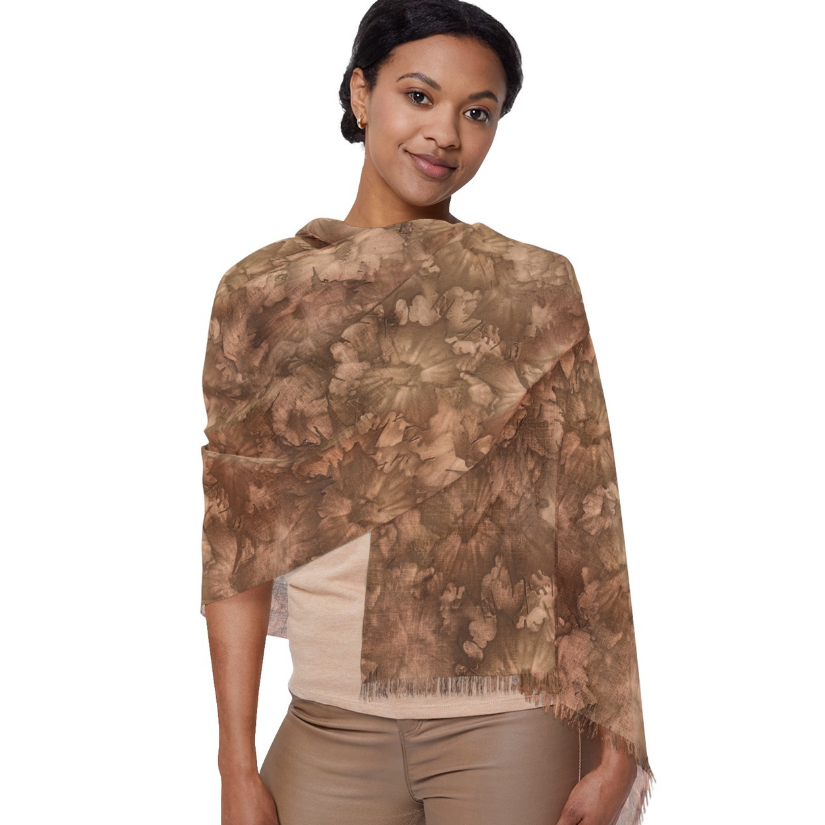 Mocha Bliss Wearable Art Scarf