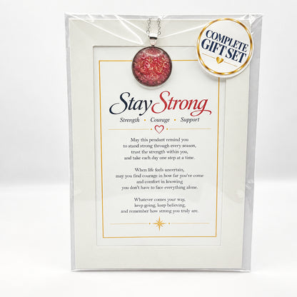 Stay Strong Pendant Gift Set