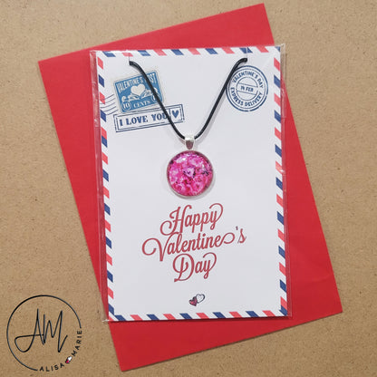 Valentines Day Pendant Gift Card